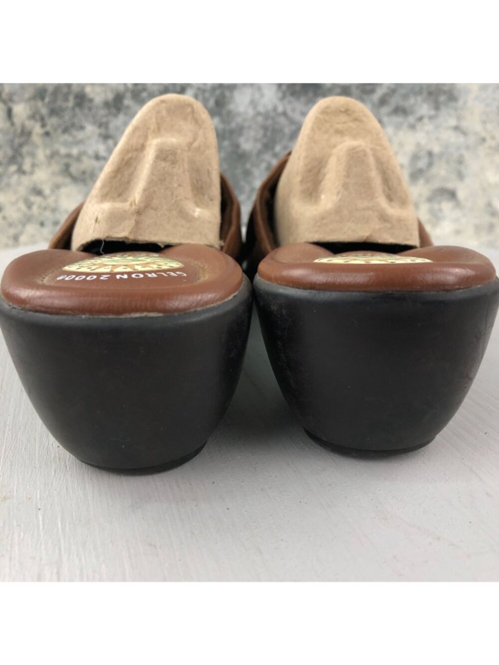 Earth Spirit Women's Size 11 Searcy Brown Leather Open Toe Slip On Sandals - Picture 4 of 12